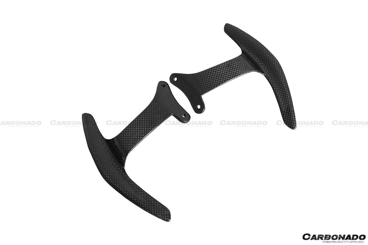 2015-2020 Ferrari 488 GTB Spyder OE Style Dry Carbon Fiber shift paddle - Carbonado Aero