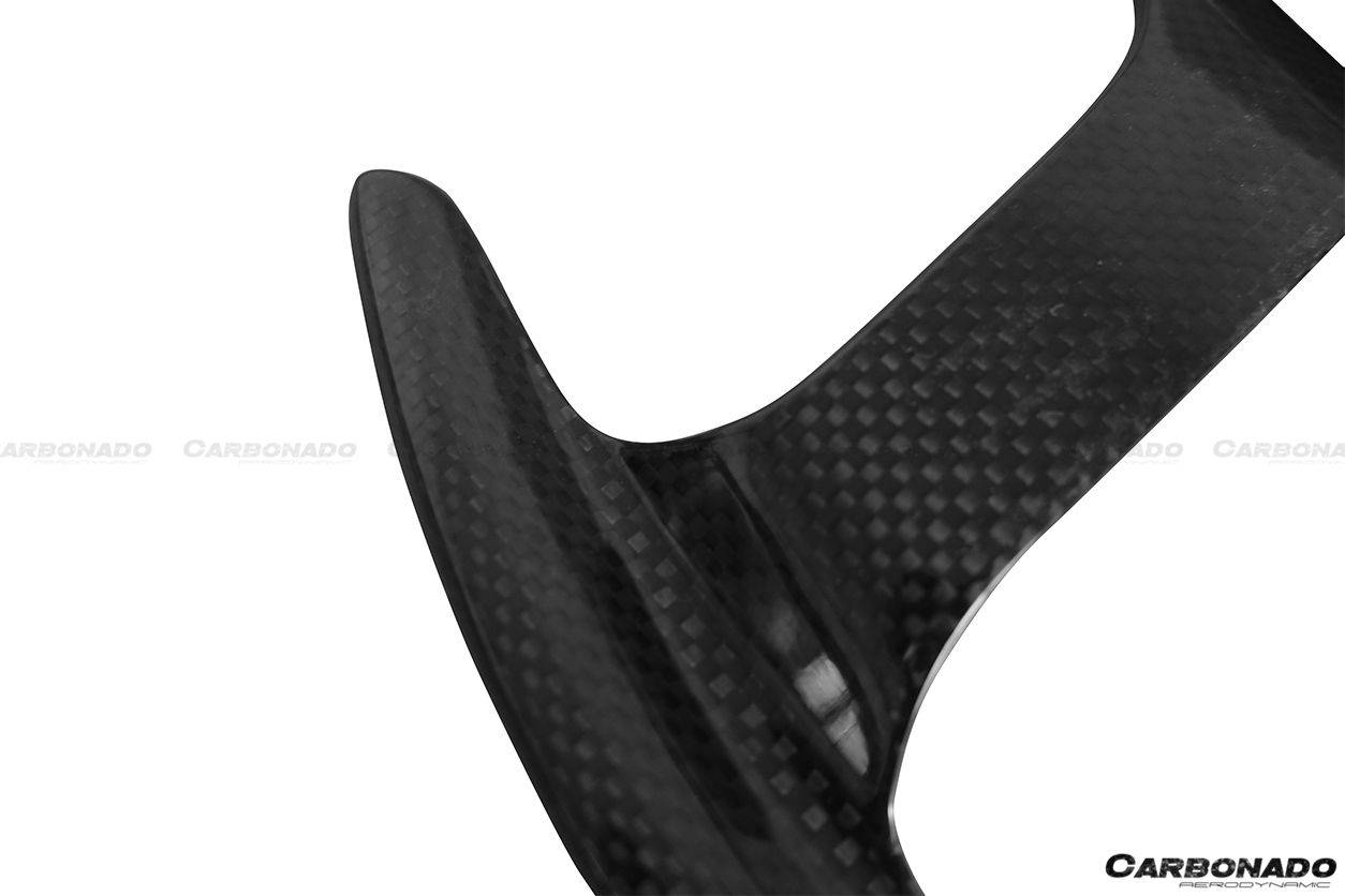 2015-2020 Ferrari 488 GTB Spyder OE Style Dry Carbon Fiber shift paddle - Carbonado Aero
