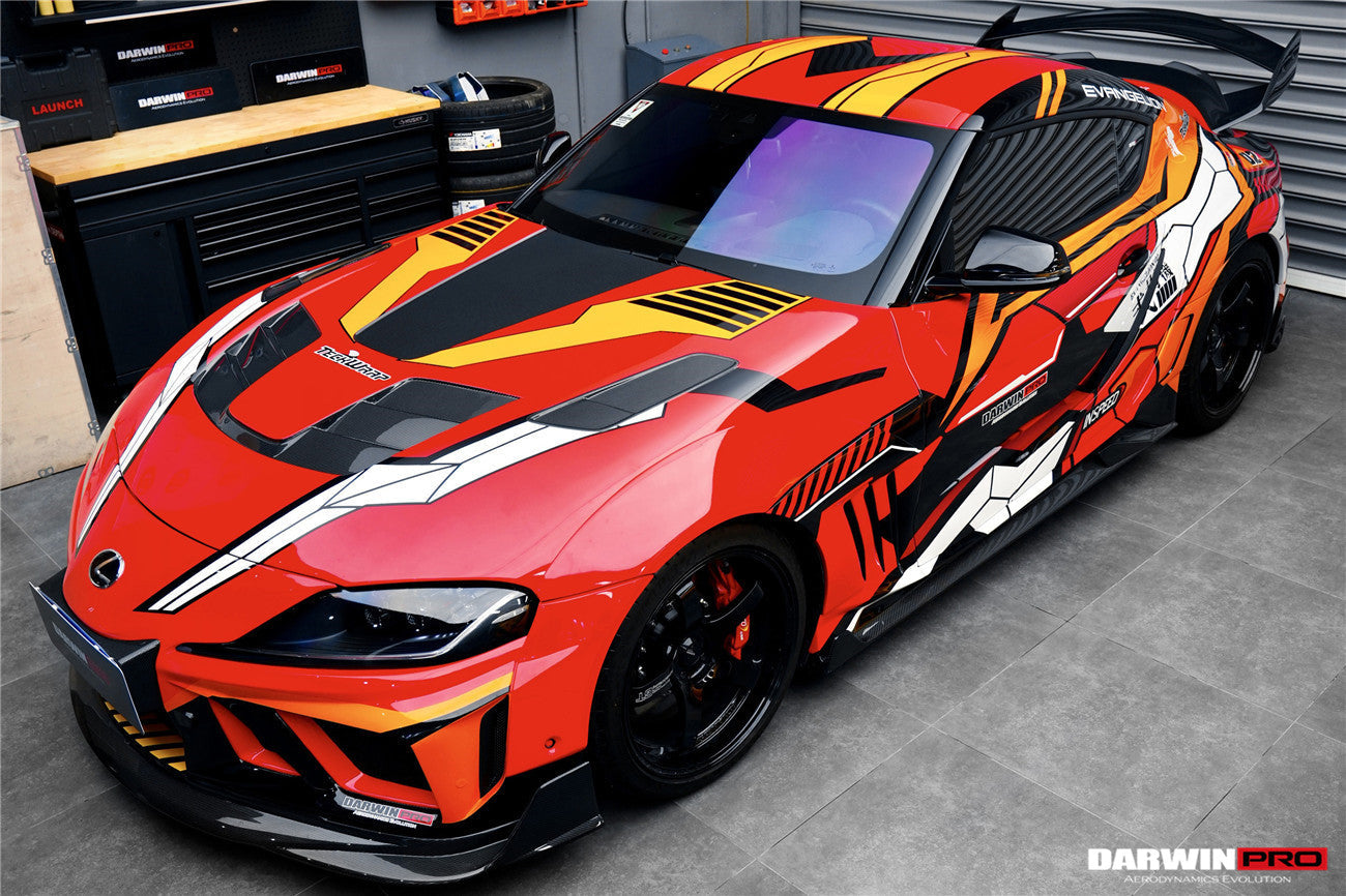 2019-UP Toyota GR Supra (J29/DB) A90 A91 BKSSII Style Carbon Fiber Hood - DarwinPRO Aerodynamics