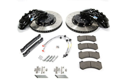 Alcon 2009+ Nissan GT-R R35 412x36mm Rotor 6 Piston Caliper RC6 Front Axle Kit - Grey