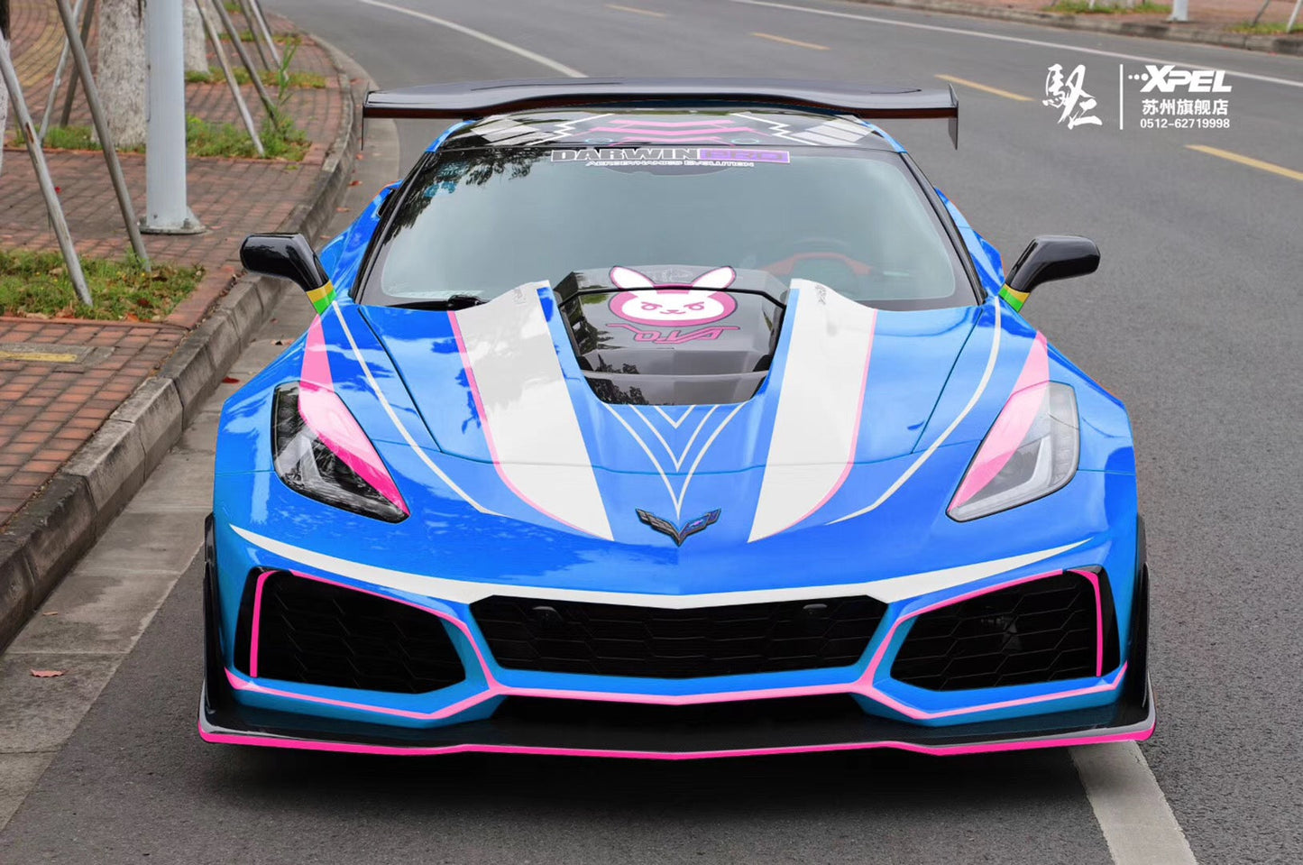 2013-2019 Corvette C7 Z51  ZR1-Style Front Conversion Body Kit - DarwinPRO Aerodynamics