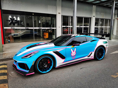 2013-2019 Corvette C7 Z51  ZR1-Style Front Conversion Body Kit - DarwinPRO Aerodynamics