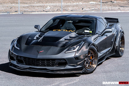 2013-2019 Corvette Z06 Grandsport BKSS Style Carbon Fiber Hood - DarwinPRO Aerodynamics
