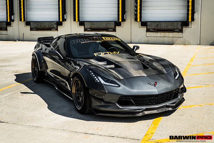 2013-2019 Corvette C7 Z51 Z06 Grandsport Carbon Fiber Canards - DarwinPRO Aerodynamics