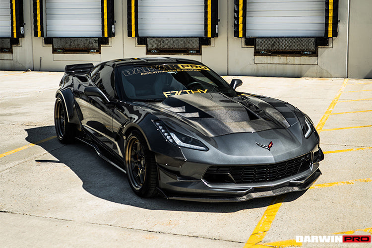 2013-2019 Corvette Z06 Grandsport BKSS Style Carbon Fiber Hood - DarwinPRO Aerodynamics