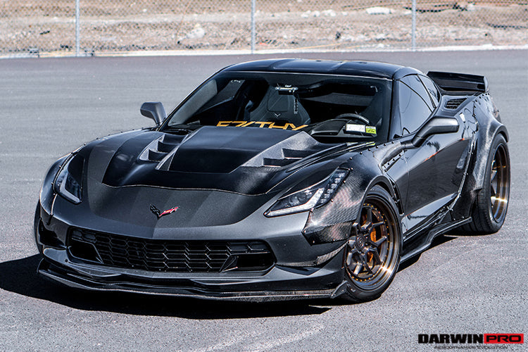 2013-2019 Corvette C7 Z51 Z06 Grandsport Carbon Fiber Canards - DarwinPRO Aerodynamics