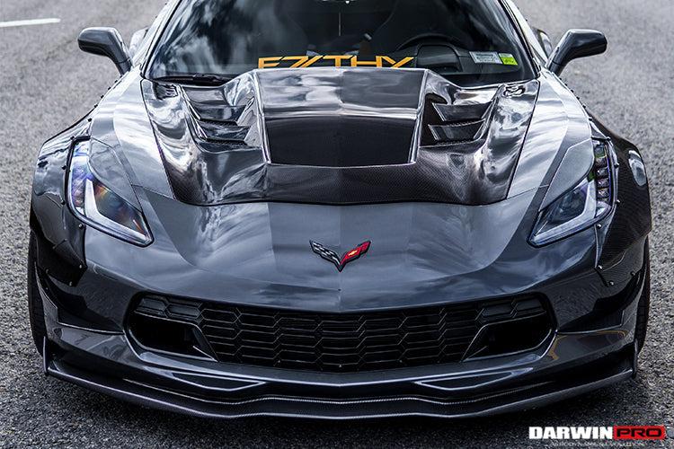 2013-2019 Corvette C7 Z51 Z06 Grandsport Carbon Fiber Canards - DarwinPRO Aerodynamics