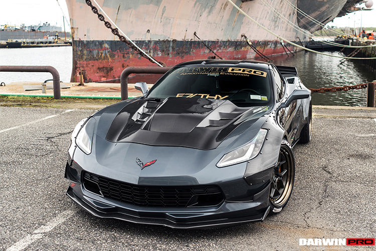 2013-2019 Corvette Z06 Grandsport BKSS Style Carbon Fiber Hood - DarwinPRO Aerodynamics