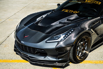 DarwinPRO 2013-2017 Corvette C7 Z51 BKSS Style Carbon Fiber Hood - DarwinPRO Aerodynamics