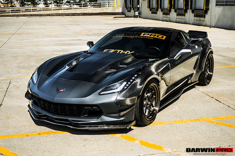 2013-2019 Corvette C7 Z51 Z06 Grandsport Carbon Fiber Canards - DarwinPRO Aerodynamics