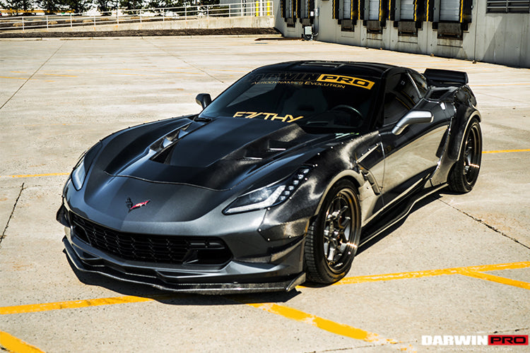 2013-2019 Corvette Z06 Grandsport BKSS Style Carbon Fiber Hood - DarwinPRO Aerodynamics