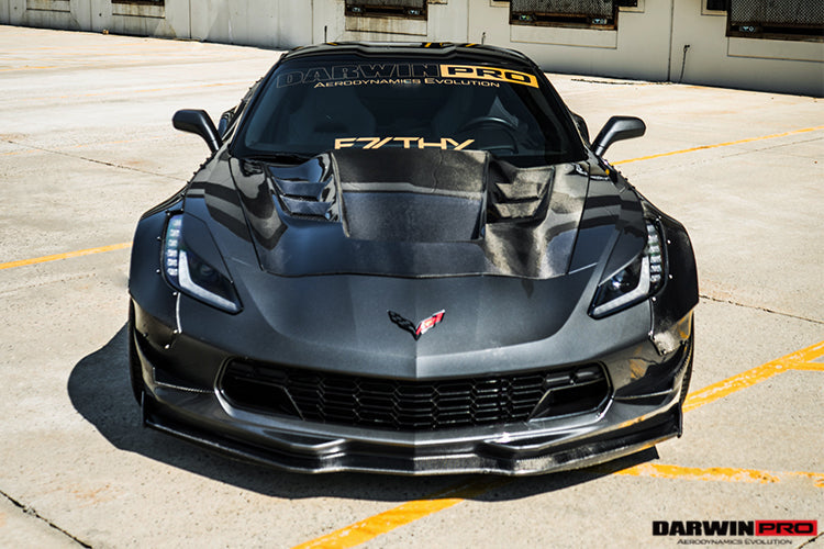 2013-2017 Corvette C7 Z51 BKSS Style Carbon Fiber Hood - DarwinPRO Aerodynamics