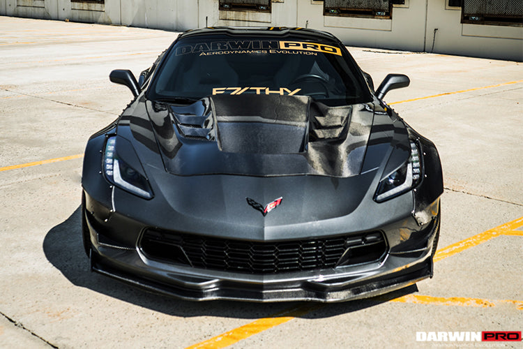 2013-2019 Corvette Z06 Grandsport BKSS Style Carbon Fiber Hood - DarwinPRO Aerodynamics