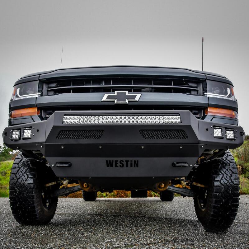 Westin 16-19 Chevy/GMC Silverado/Sierra 1500 Pro-Mod Front Bumper - Textured Black