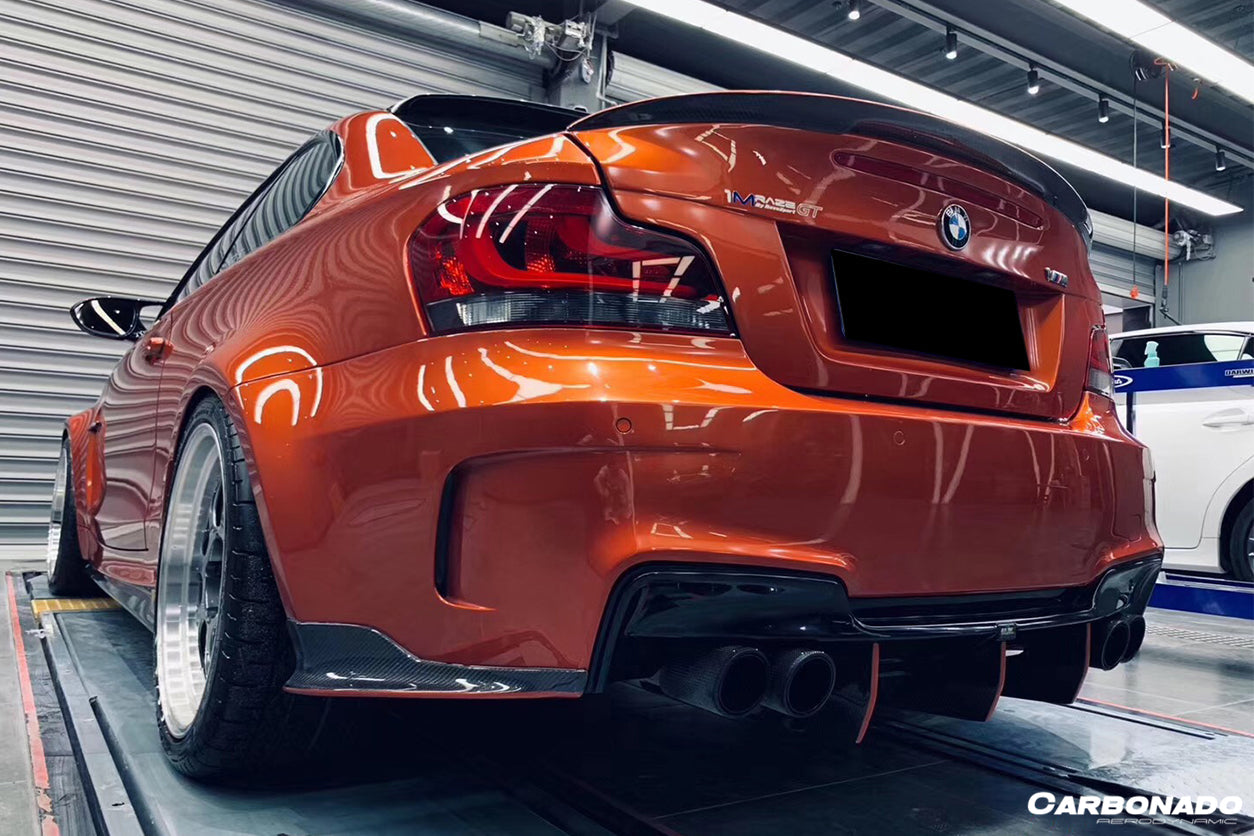 2008-2013 BMW E82 1M Series RZ Style Carbon Fiber Trunk Spoiler - Carbonado