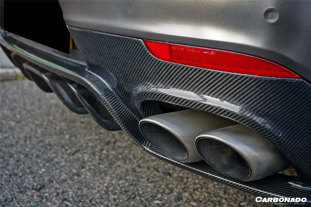 2013-2016 Porsche Panamera 970.2 BS-Sport Style Carbon Fiber Rear Diffuser