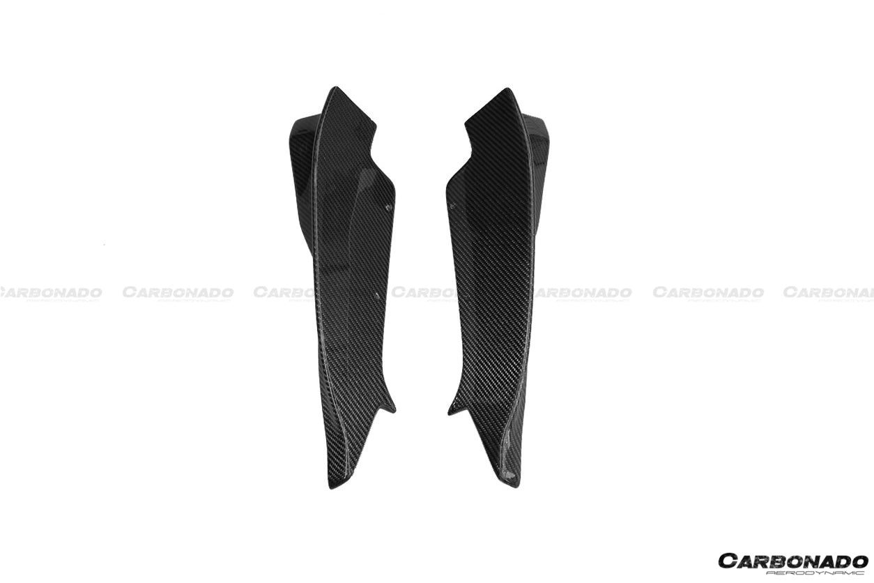 2008-2013 BMW 1M RZ Style Carbon FIber Rear Bumper Cap Spiliter - Carbonado