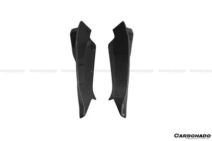 2008-2013 BMW 1M RZ Style Carbon FIber Rear Bumper Cap Spiliter - Carbonado