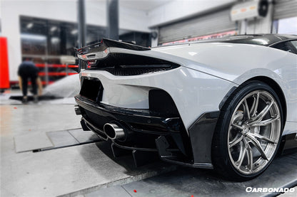 2020-2023 McLaren GT WP Style DRY Carbon Fiber Rear Bumper Side Canards - Carbonado