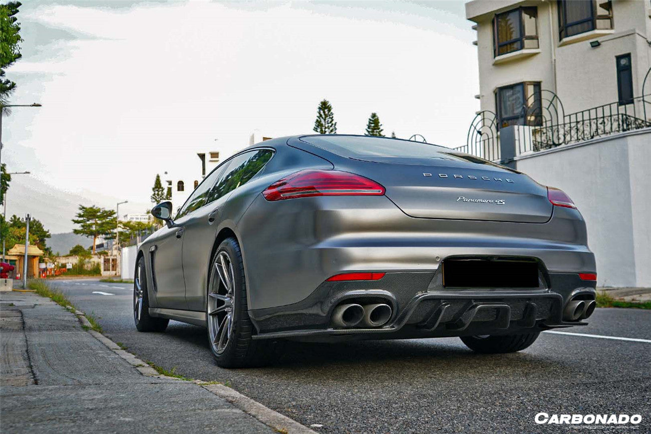 2013-2016 Porsche Panamera 970.2 BS-Sport Style Carbon Fiber Rear Diffuser