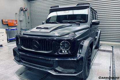 2019-2023 Mercedes Benz G-Class W464 G-Wagon BR Style Hood Scoop - Carbonado