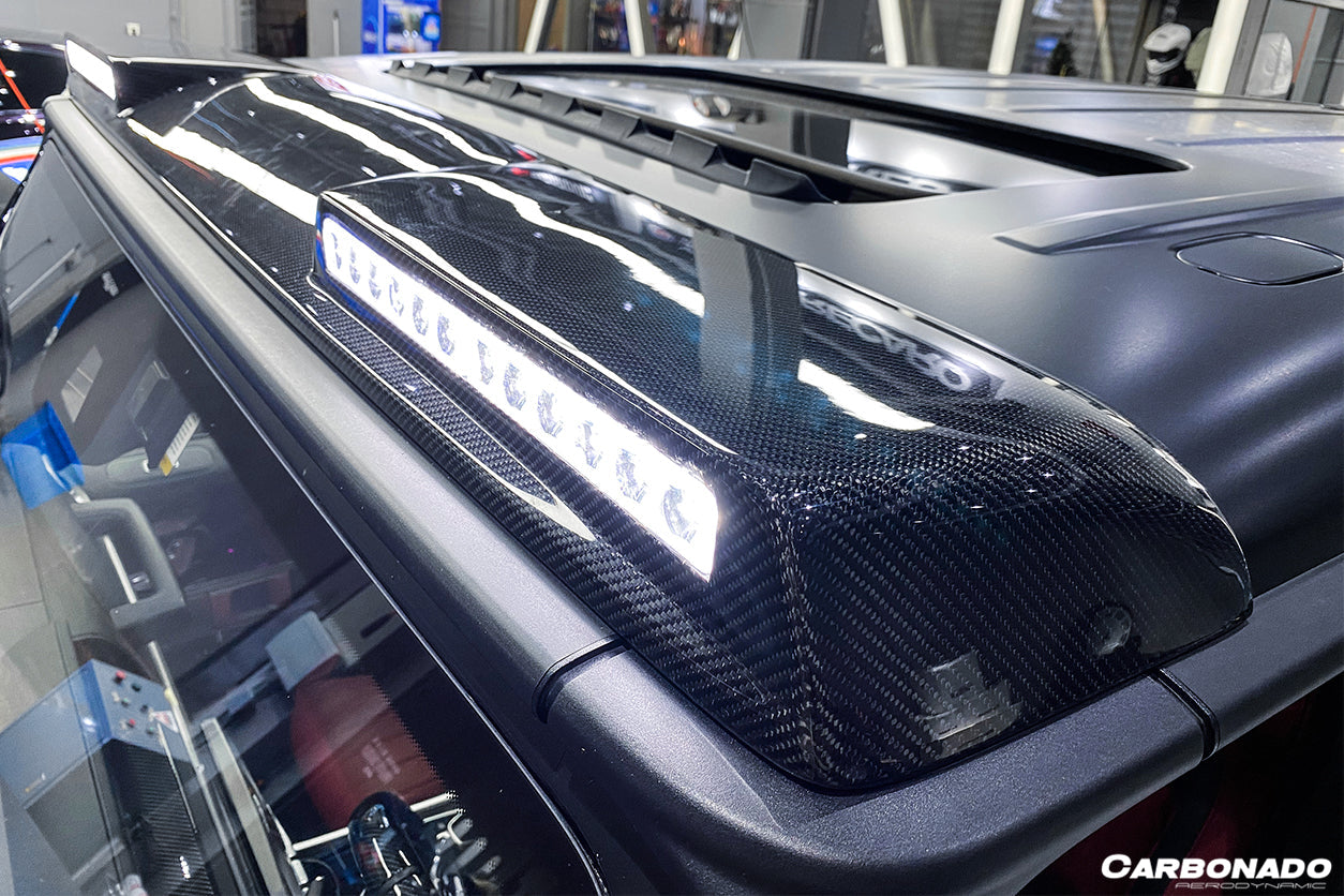 2019-2023 Mercedes Benz G-Class W464 G-Wagon BR Style Front Roof Spoiler - Carbonado