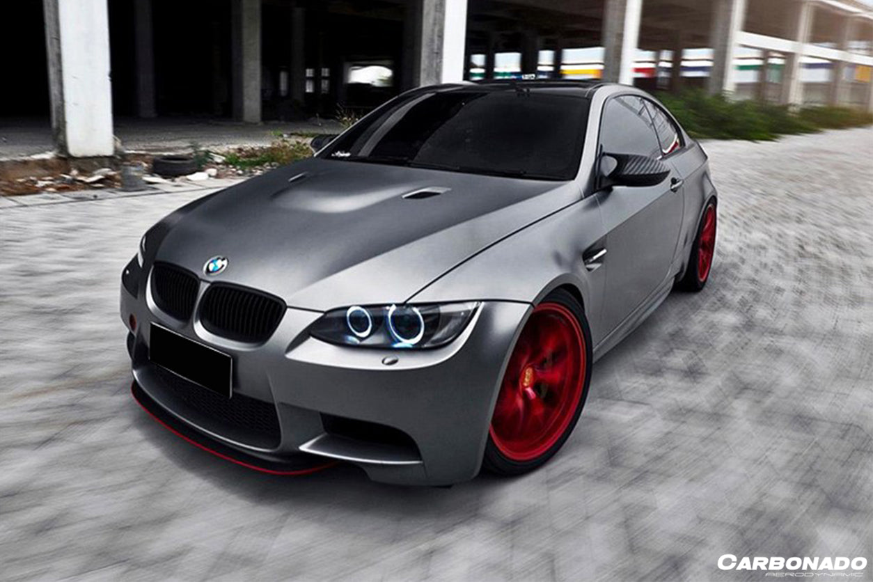 2008-2012 BMW M3 E90/E92/E93 CRT Style Carbon Fiber Lip - Carbonado