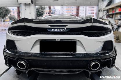 2020-2023 McLaren GT WP Style DRY Carbon Fiber Rear Diffuser Lip - Carbonado