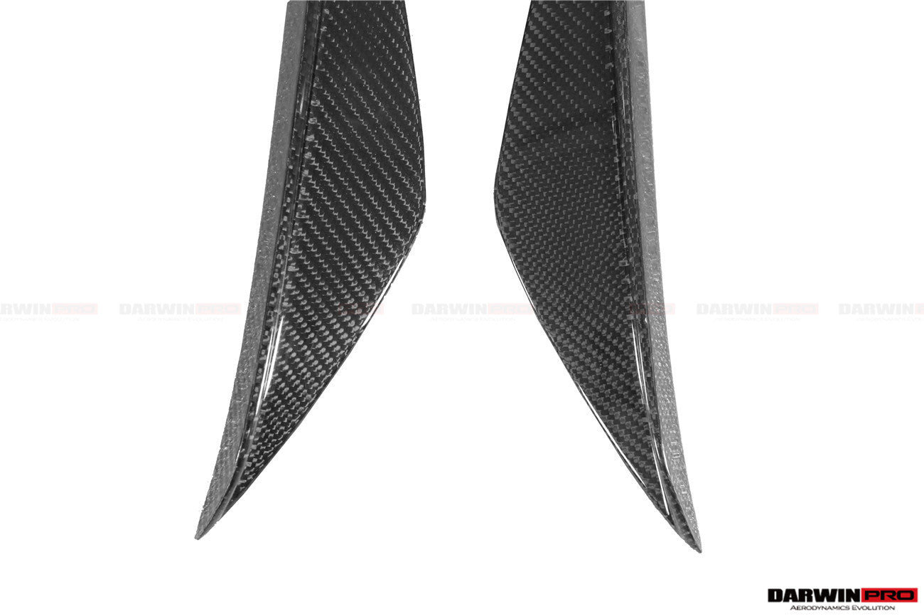 2019-UP Toyota GR Supra (J29/DB) A90 A91 BKSS Style Carbon Fiber Front Canards - DarwinPRO Aerodynamics