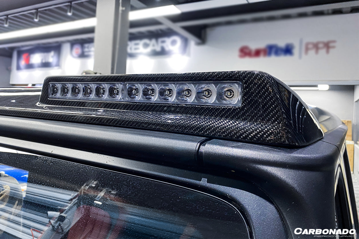 2019-2023 Mercedes Benz G-Class W464 G-Wagon BR Style Front Roof Spoiler - Carbonado
