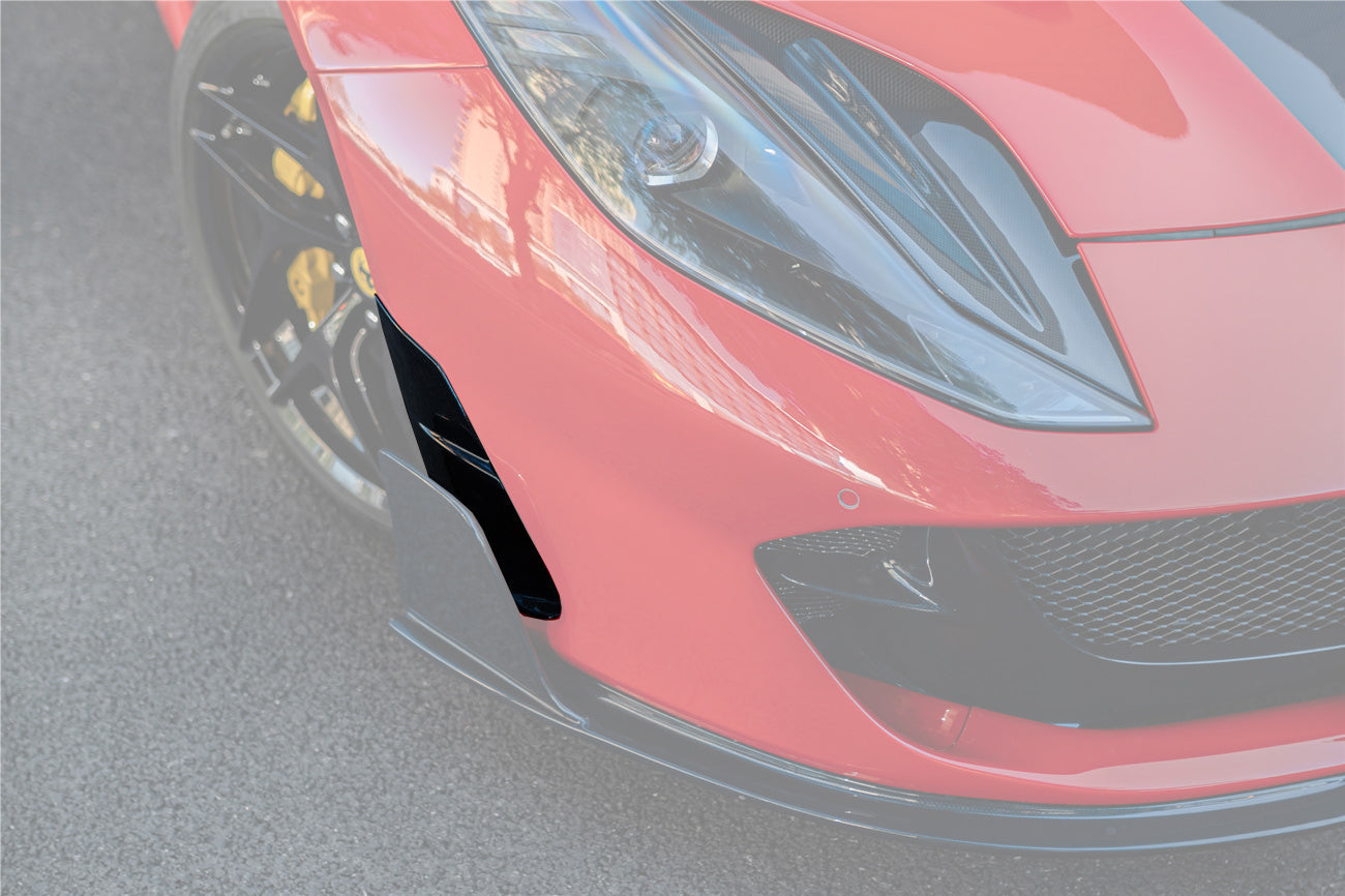 2018-UP Ferrari 812 Superfast & GTS MSY Style Front Bumper Side Vents - Carbonado