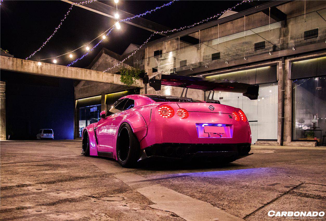 2008-2022 Nissan GTR R35 CBA & DBA & EBA DE Style Trunk Spoiler - Carbonado