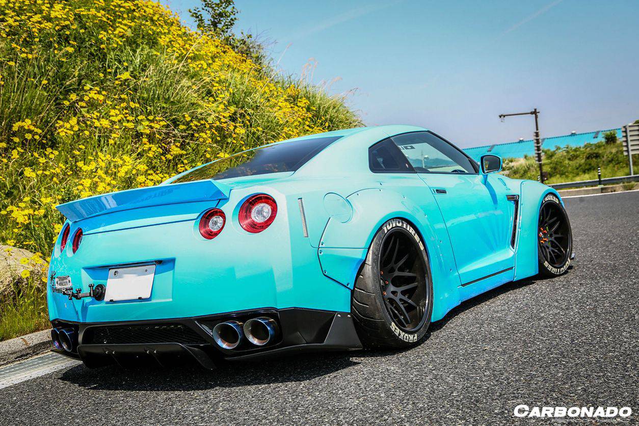 2008-2024 Nissan GTR R35 CBA/DBA/EBA DE-2 Style Trunk Spoiler - Carbonado Aero