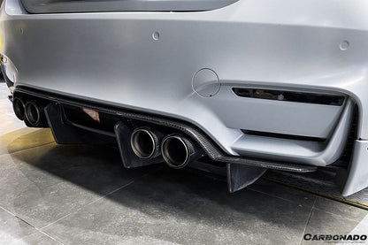 2014-2020 BMW M3 F80 & M4 F82 SM Style Carbon Fiber Rear Diffuser - Carbonado