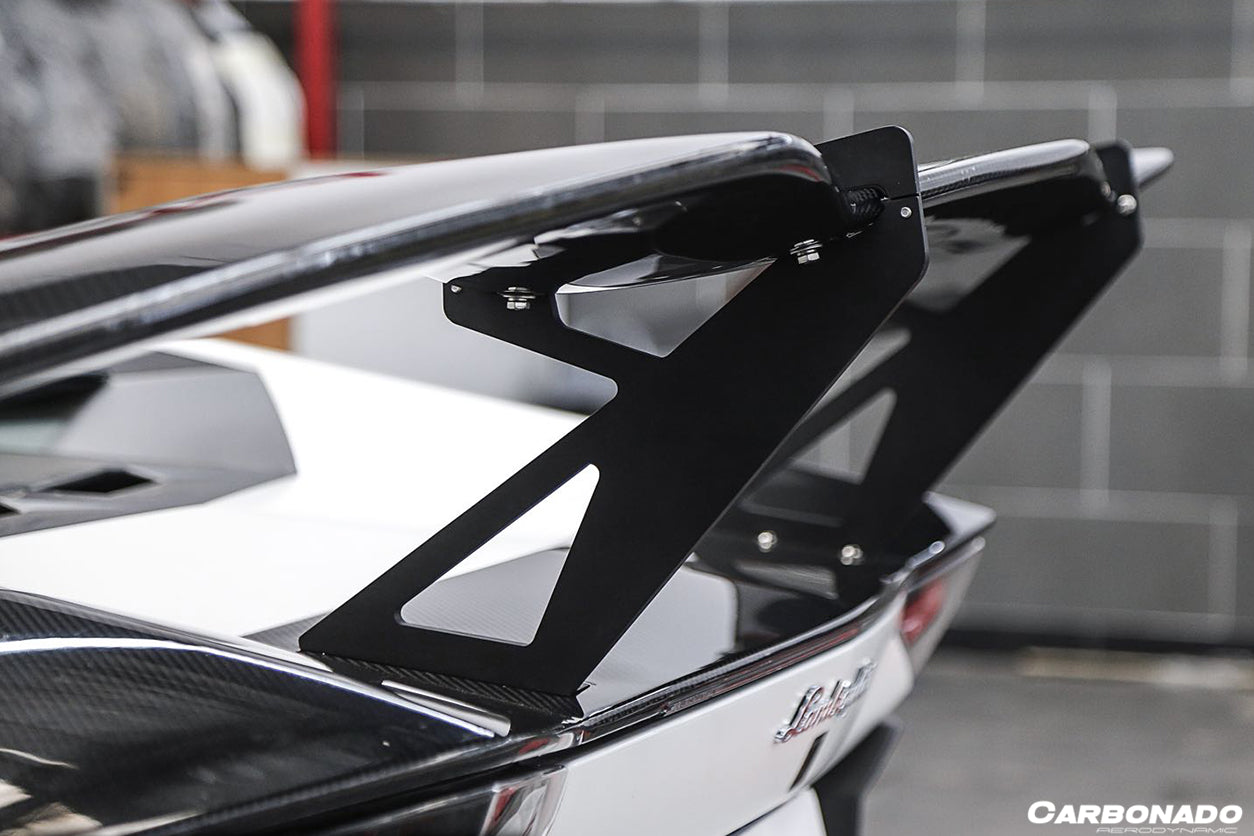 2011-2021 Lamborghini Aventador LP700 LP740 Coupe/Roadster RZS Style Carbon Fiber Trunk Spoiler - Carbonado