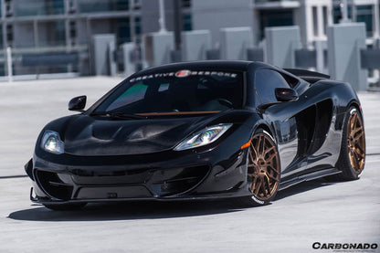 2011-2015 McLaren MP4 12C 650S RZS Style Carbon Fiber Side Skirts - Carbonado