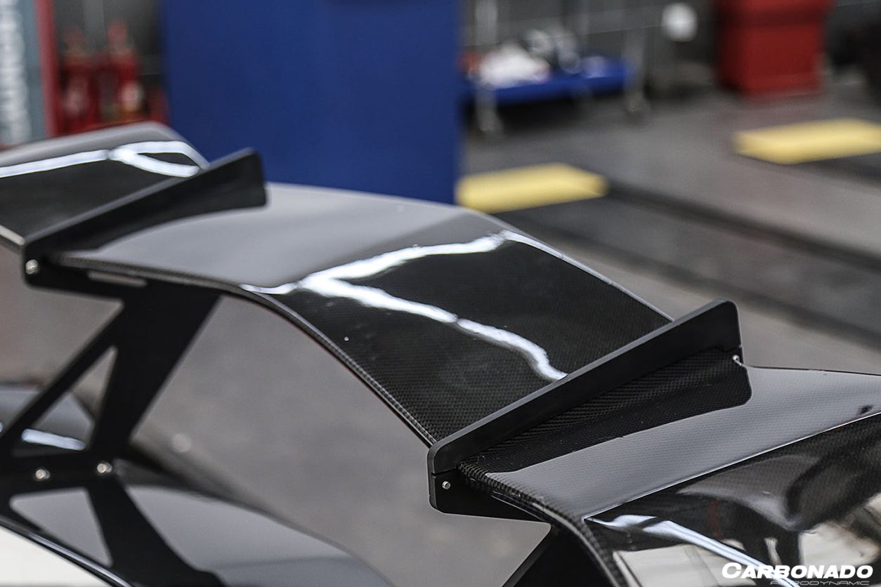 2011-2021 Lamborghini Aventador LP700 LP740 Coupe/Roadster RZS Style Carbon Fiber Trunk Spoiler - Carbonado
