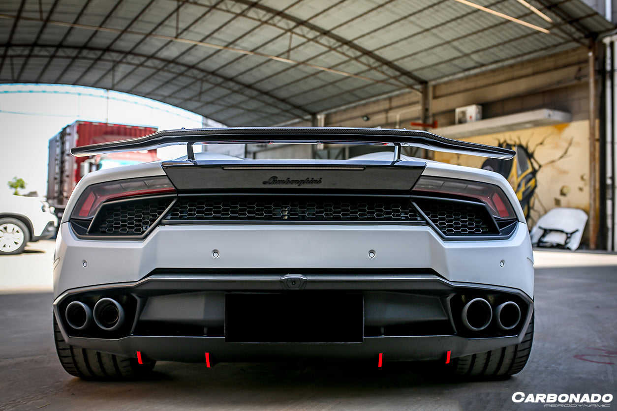 2015-2020 Lamborghini Huracan LP610/LP580 VRS-II Style Carbon Fiber Trunk Spoiler - Carbonado
