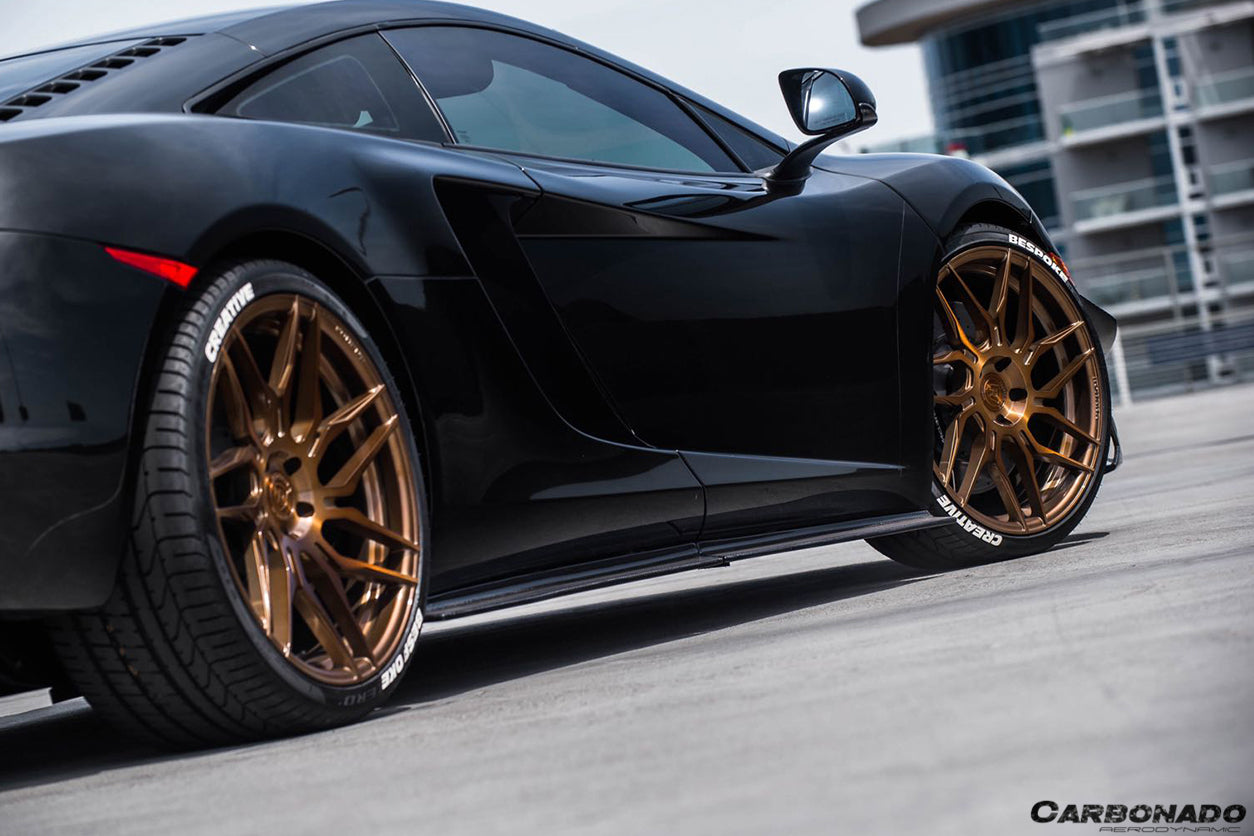 2011-2015 McLaren MP4 12C 650S RZS Style Carbon Fiber Side Skirts - Carbonado