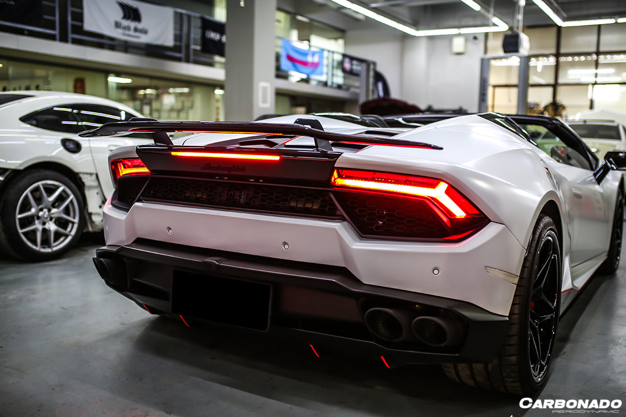 2015-2020 Lamborghini Huracan LP610/LP580 VRS-II Style Carbon Fiber Trunk Spoiler - Carbonado