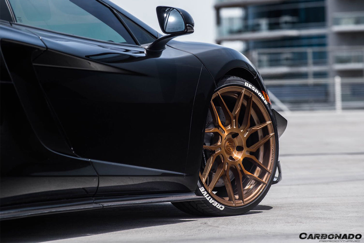 2011-2015 McLaren MP4 12C 650S RZS Style Carbon Fiber Side Skirts - Carbonado