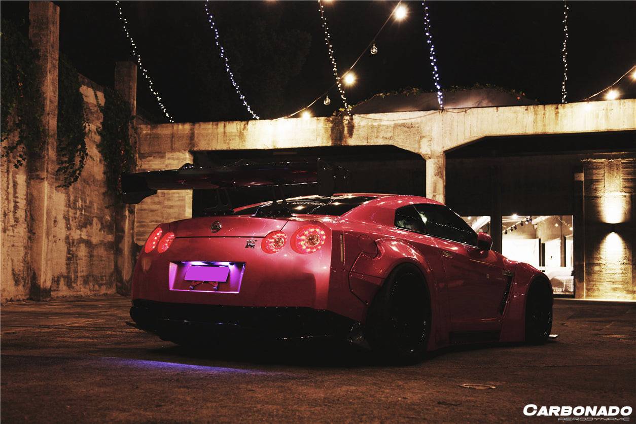 2008-2022 Nissan GTR R35 CBA & DBA & EBA DE Style Trunk Spoiler - Carbonado