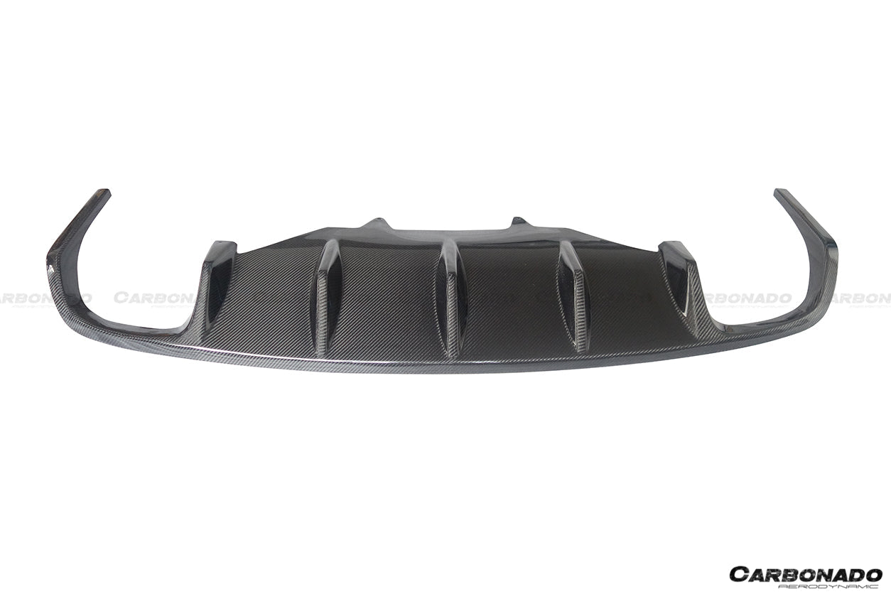 2014-2019 Porsche Macan BS Style Carbon Fiber Rear Diffuser - Carbonado