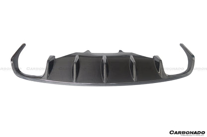 2014-2019 Porsche Macan BS Style Carbon Fiber Rear Diffuser - Carbonado