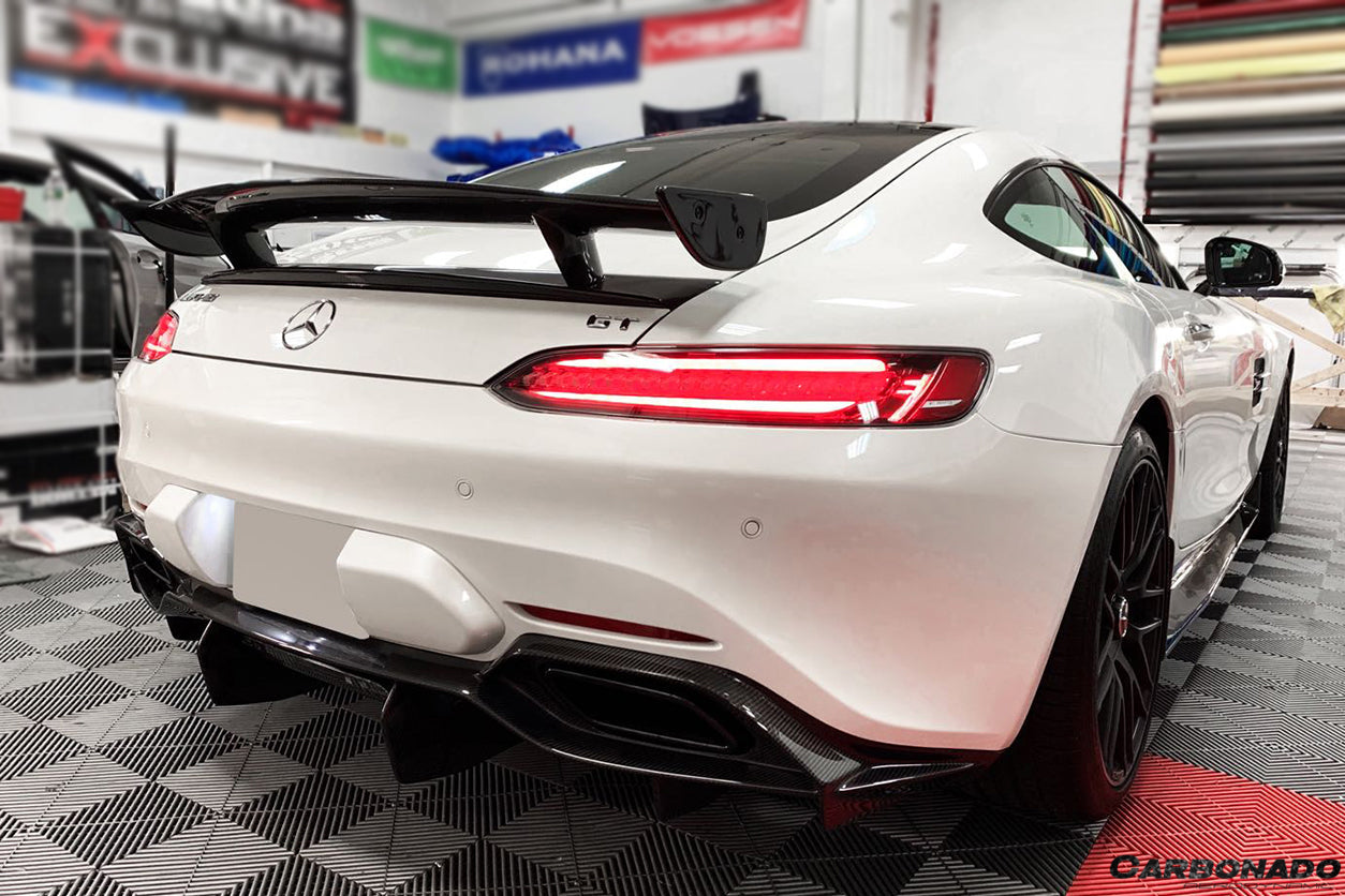 2015-2020 Mercedes Benz AMG GT/GTS/GTC RZS Style Carbon Fiber Trunk Spoiler - Carbonado