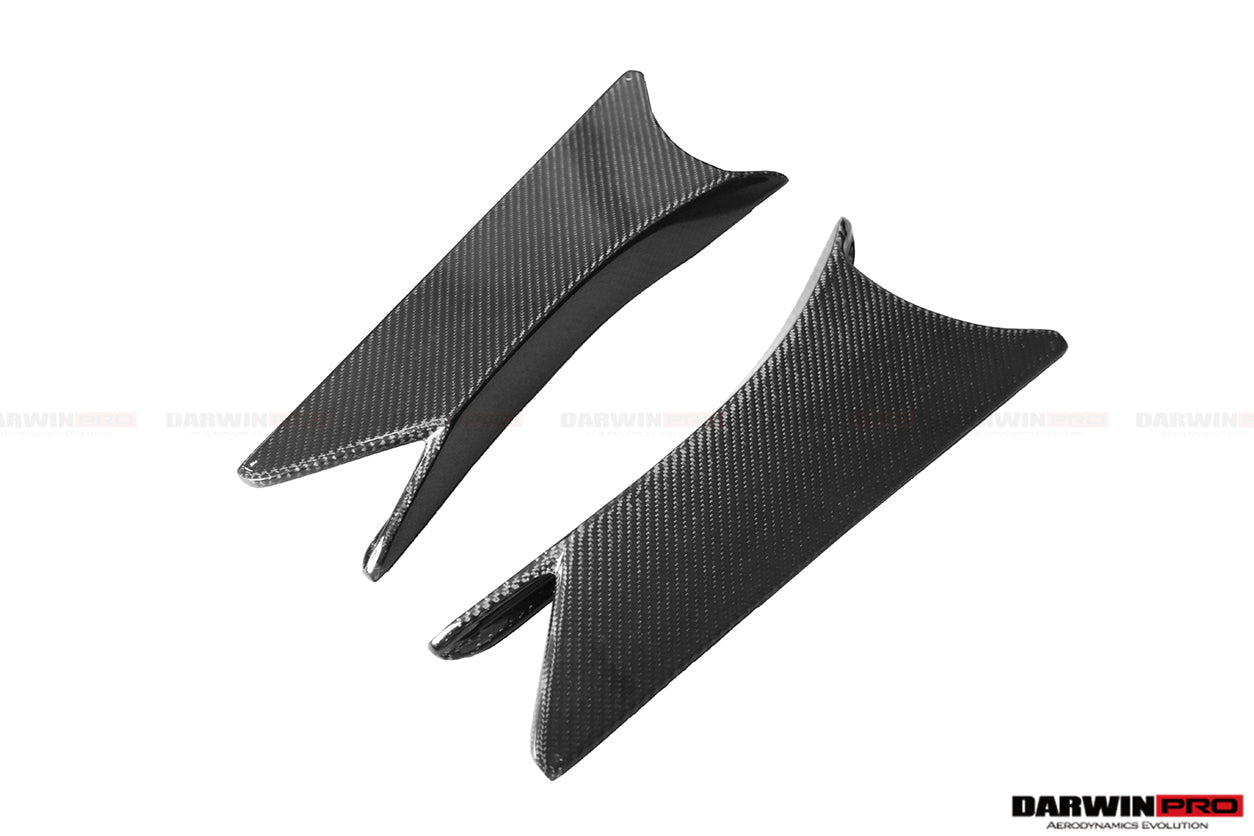 2015-2018 Mercedes Benz W205 C63/S AMG Sedan IMP Performance Carbon Fiber Rear Caps - DarwinPRO Aerodynamics