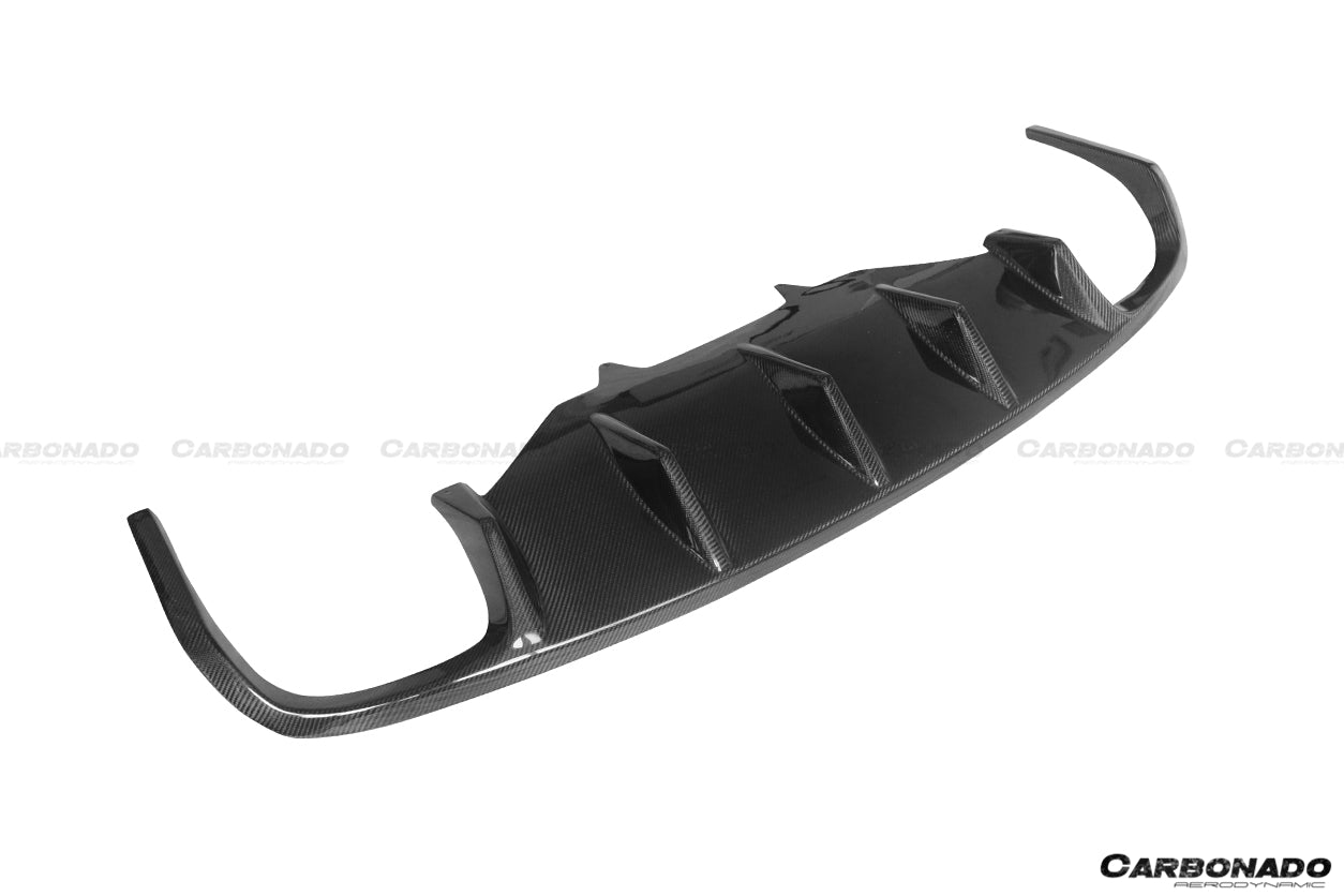 2014-2019 Porsche Macan BS Style Carbon Fiber Rear Diffuser - Carbonado