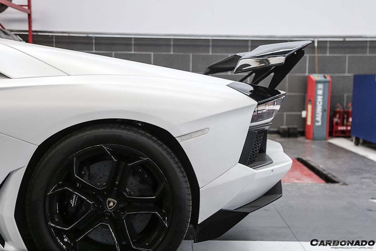 2011-2021 Lamborghini Aventador LP700 LP740 Coupe/Roadster RZS Style Carbon Fiber Trunk Spoiler - Carbonado
