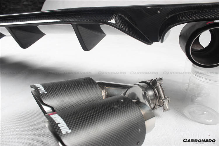 2015-2020 Lexus GS & GSF AM Style Carbon Fiber Rear Lip With exhaust tips