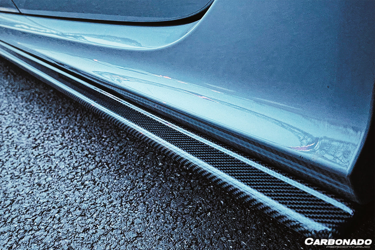 2013-2018 Audi RS6 Avant MN Style Carbon Fiber Side Skirts - Carbonado